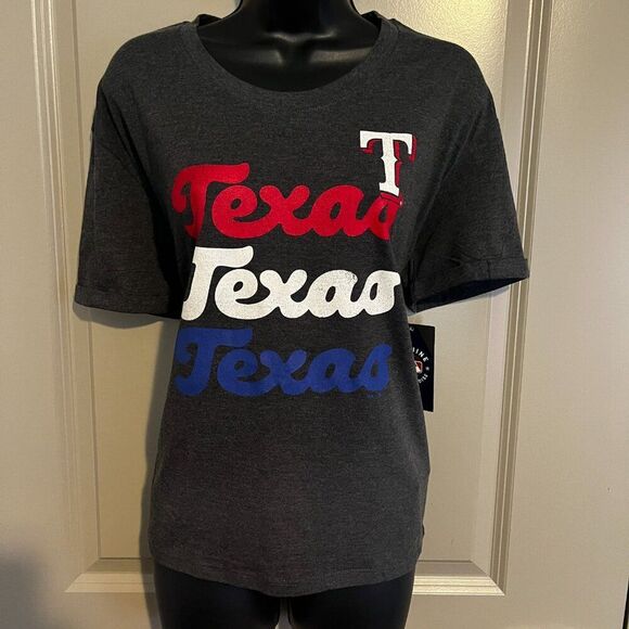 NEW Women's Texas Rangers SS Tshirt SM & MED NWT - Picture 2 of 11